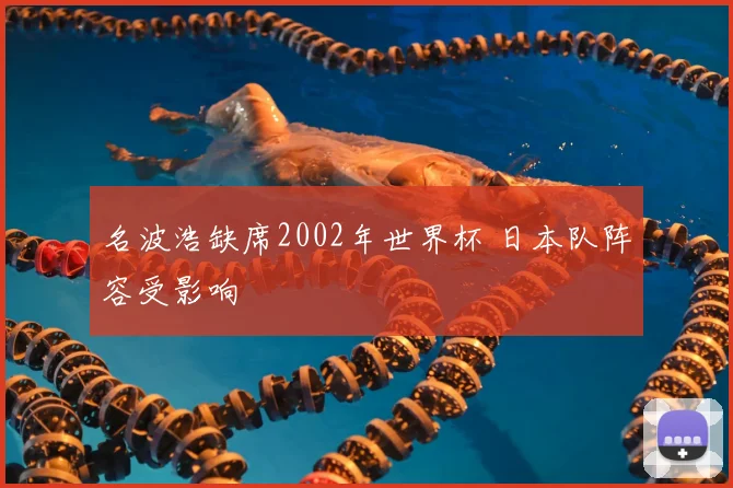 名波浩缺席2002年世界杯 日本队阵容受影响